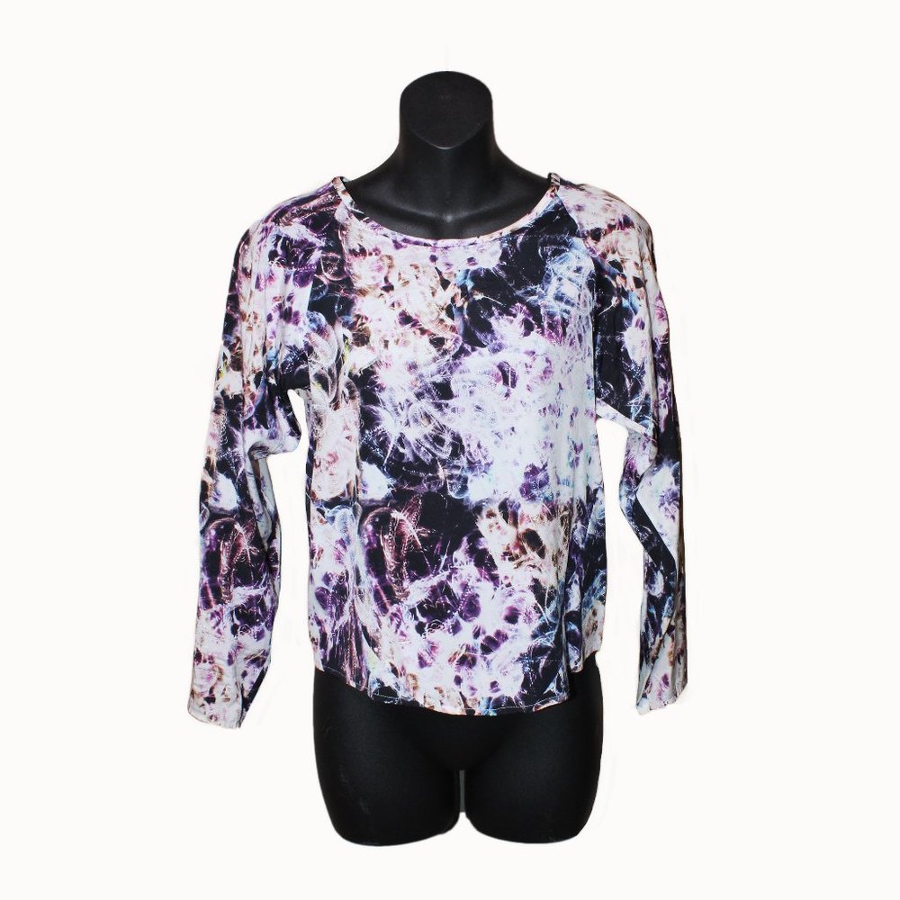 Theyskens' Theory Printed Silk Blouse